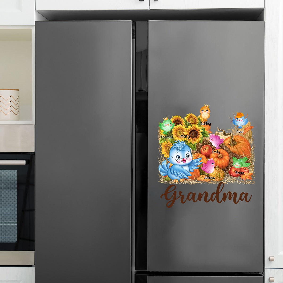 Personalized Gift For Grandma Harvest Decal