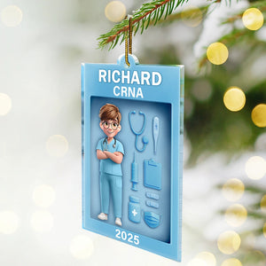 Nurse Toy Box - Personalized Custom Shaped Acrylic Ornament