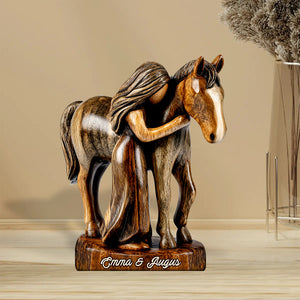 Horse Lovers - Personalized Horse Shaped Acrylic Plaque