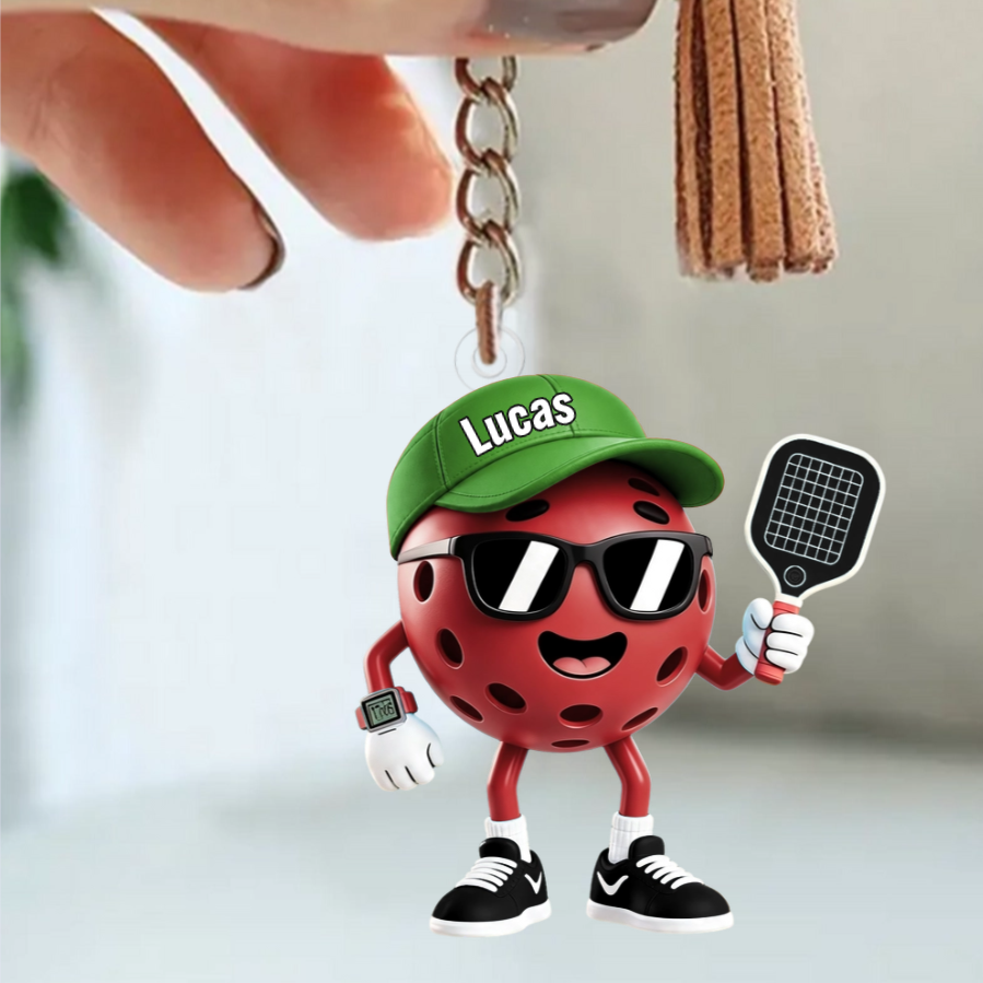 Pickleball Fan Keychain – Personalized 2026 Gift For Players & Lovers