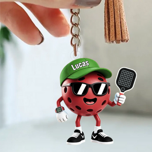 Pickleball Fan Keychain – Personalized 2026 Gift For Players & Lovers
