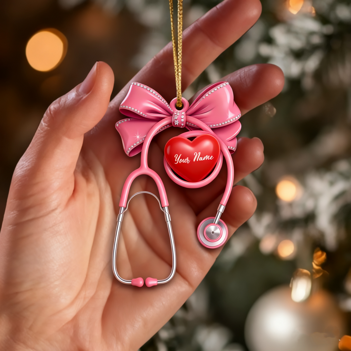 Healthcare Staff Home Decor, Christmas Ornament, Personalized Ornament