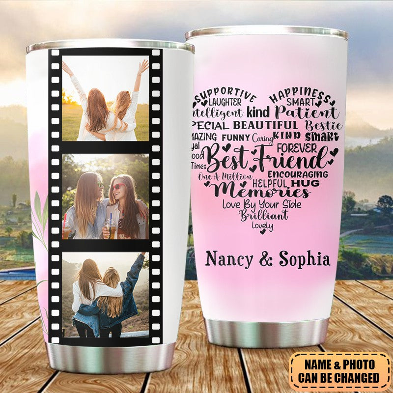 Personalized Gift for Sister - Personalized Photo Tumbler, Gift For Bestie
