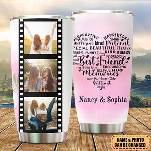 Personalized Gift for Sister - Personalized Photo Tumbler, Gift For Bestie