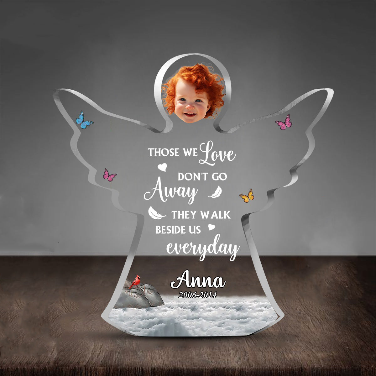 Personalized Memorial Acrylic Plaque - Memorial Gift Idea for Family