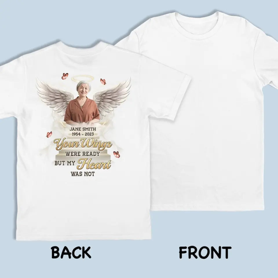 Custom Photo Always In My Heart - Memorial Personalized Unisex T-shirt