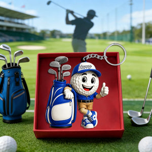 Golf Player Keychain  – Personalized Gift For Golf Lovers