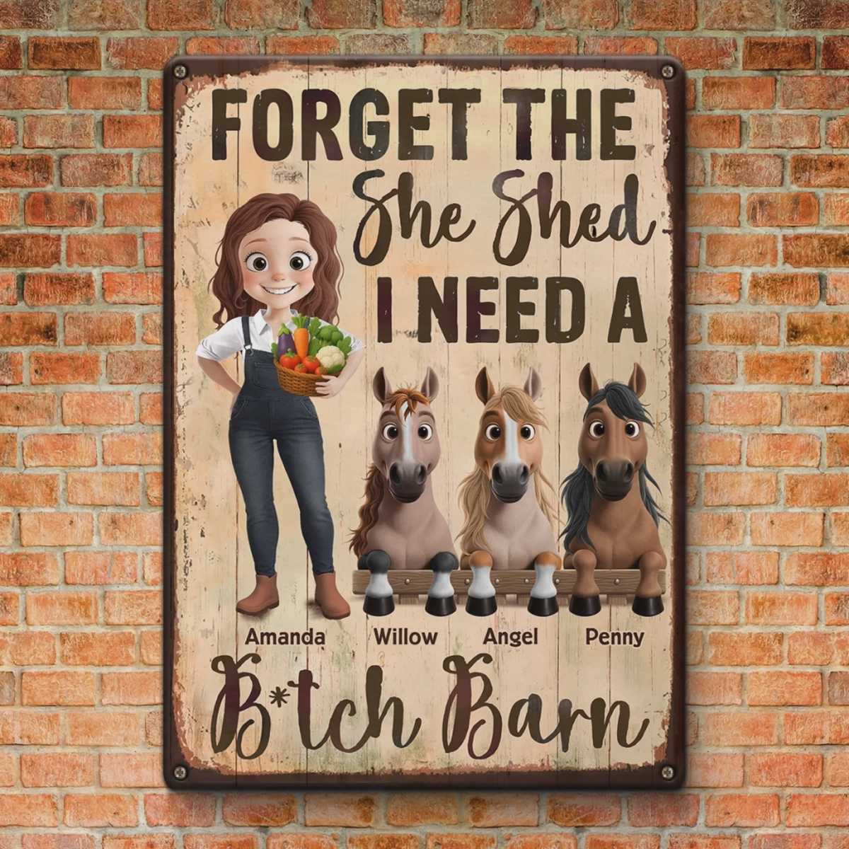 Custom Home Decor Metal Sign - Personalized Birthday Gifts For Men And Women, Horse Lovers