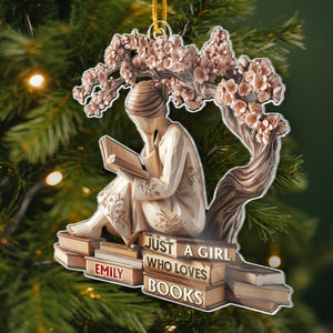 Serenity In Every Page Personalized Christmas Ornament Bookish Gifts For Book Lovers, Bookworms, Readers