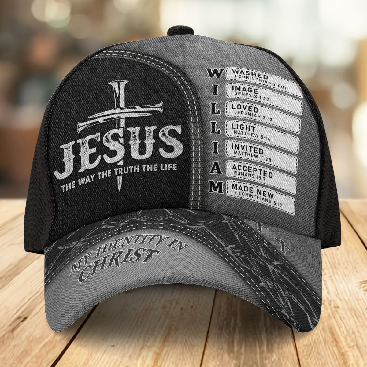 Jesus The Way The Truth The Life Personalized Classic Cap