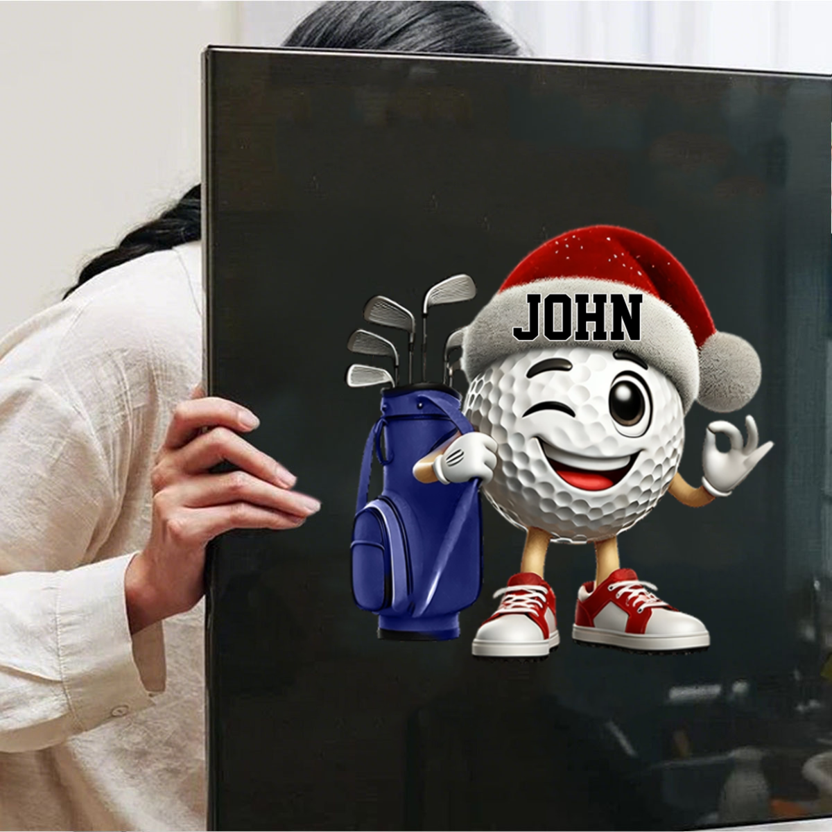 Golf Player Personalized Golf Ball Decal