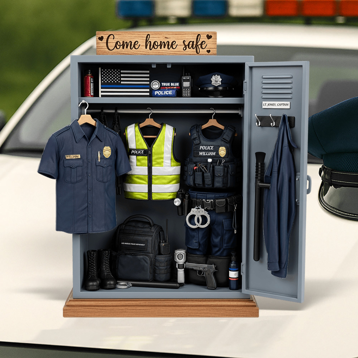 Police Personal Locker Acrylic Plaque Personalized Gifts For Police