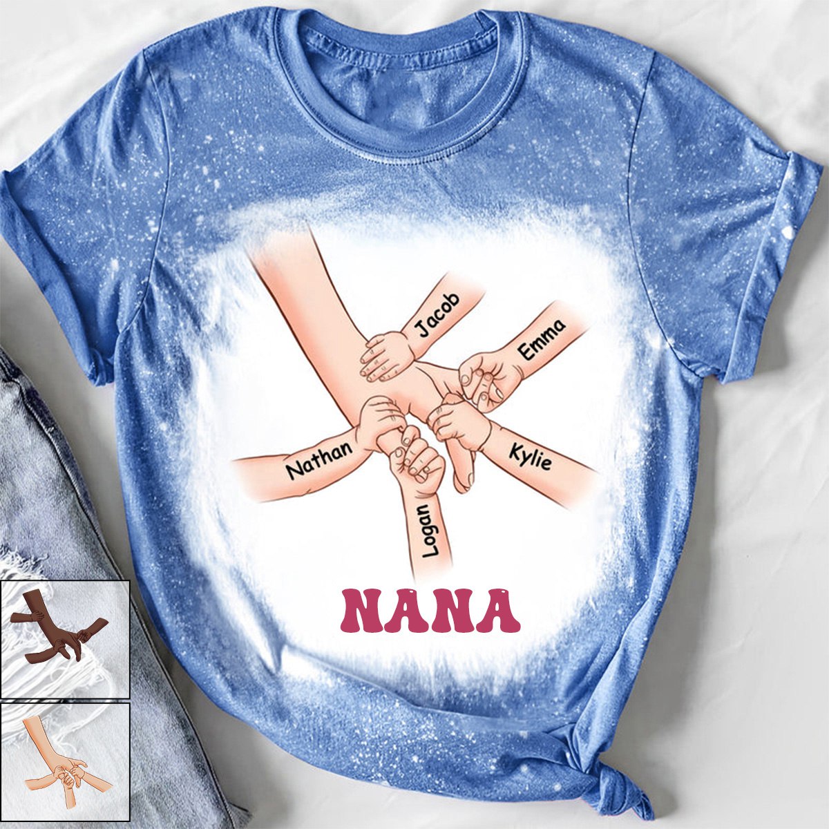 Personalized Hand In Hand, I Will Always Protect You Mom 3D T-shirt