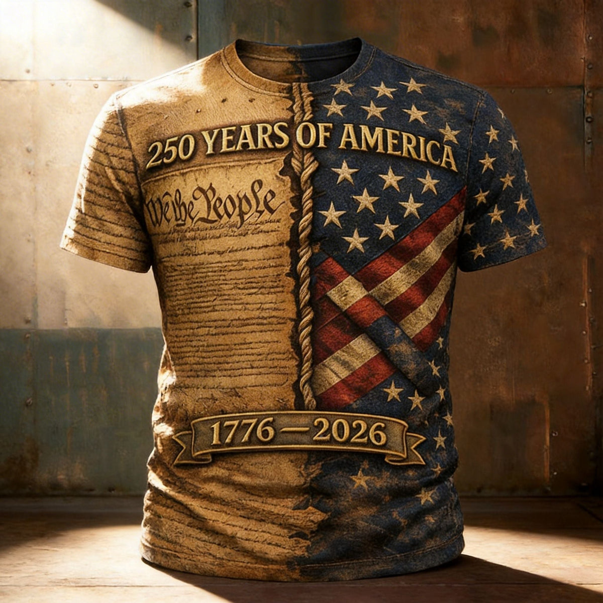 American 250th Anniversary T-Shirt, 1776–2026 USA Patriotic Tee, Independence Day Shirt, Patriotic Gift