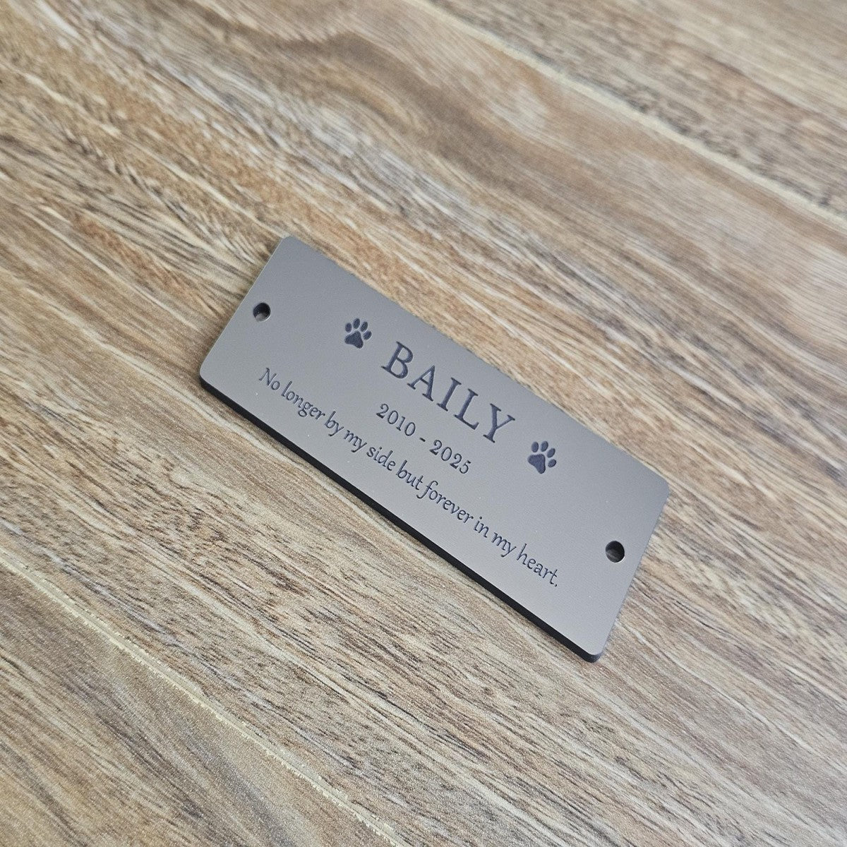 Personalized Pet Memorial Plaque, Custom Engraved Bench Marker, For Garden Tribute, Pet Memorial Gift