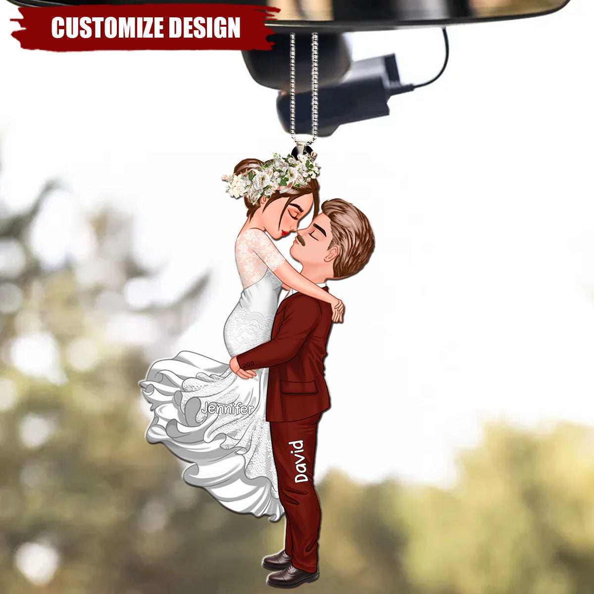 Couple Police Gifts-Personalized Shape Acrylic Ornament