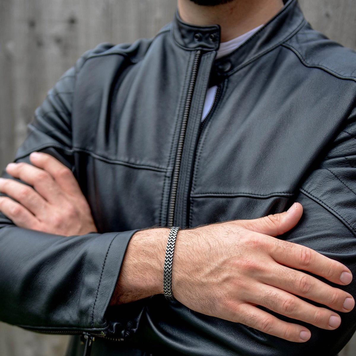 Men's Personalised Stainless Steel Bracelet Gift For Dad, Son, Husband