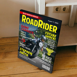 Custom Motorcycle Magazine Cover, Motorcycle Gifts, Motorcycle Magazines, Gift for Motorcycle Loved, Gift For Motorcycle Riders