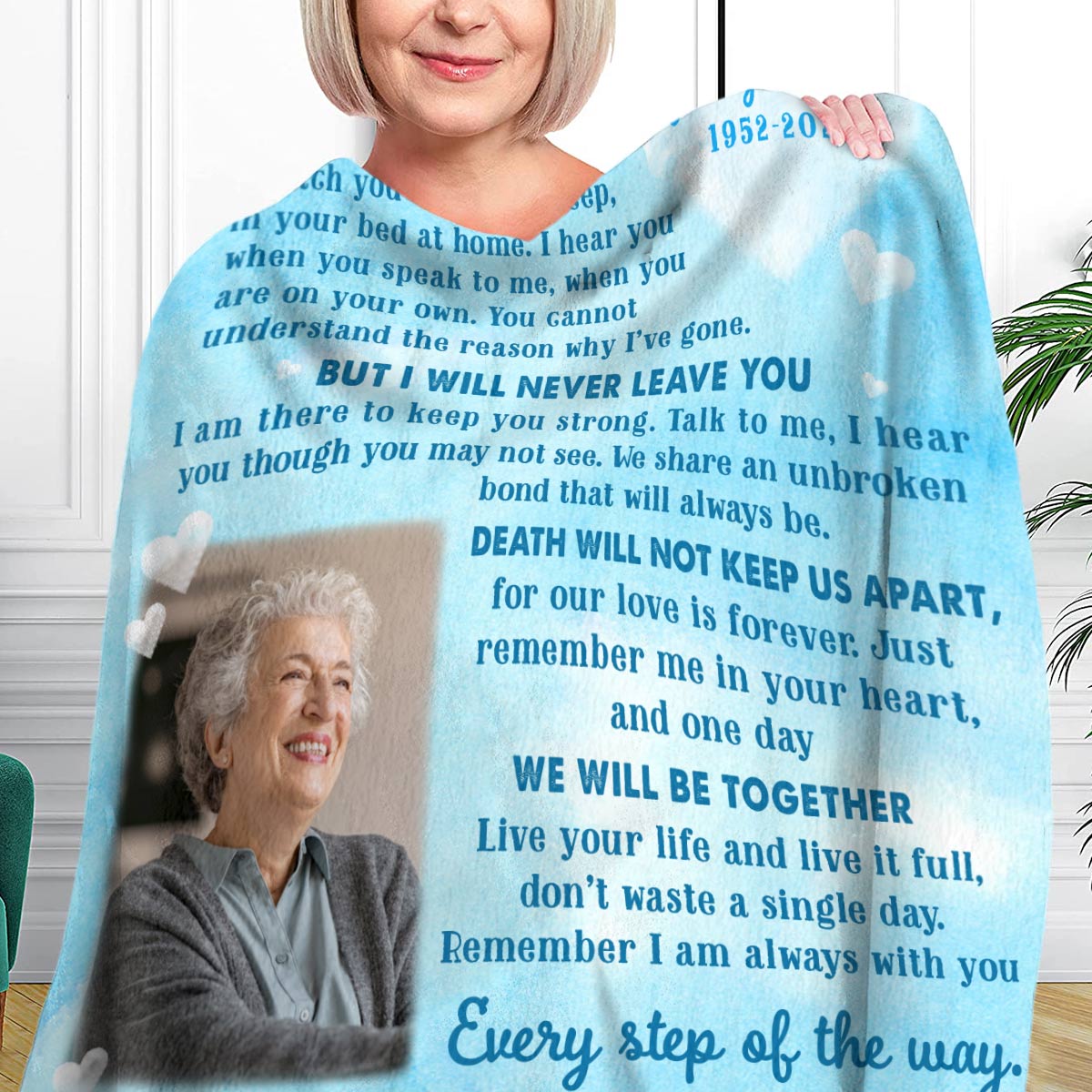 Memorial Gift For Loss Of Loved Ones Personalized Blanket
