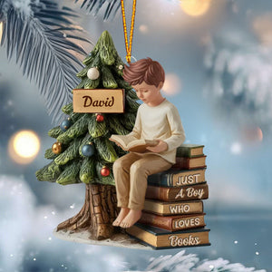 Custom Acrylic Ornament - Personalized Christmas Bookish Gifts For Book Lovers, Bookworms, Readers