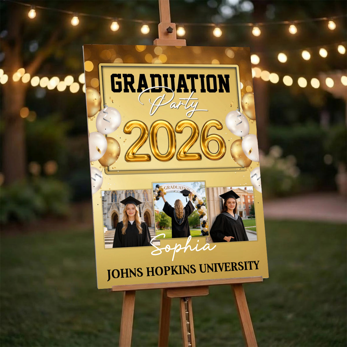 Graduation Party 2026 Custom Party Welcome Sign-Custom Photos And Texts Grad Party Sign-Personalized Graduation Decoration
