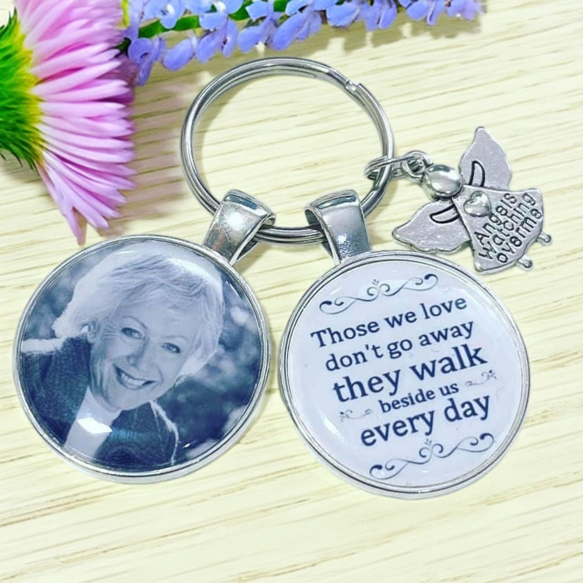 Personalized Keychain Lost Loved Ones Family Loss Memorial Remembrance