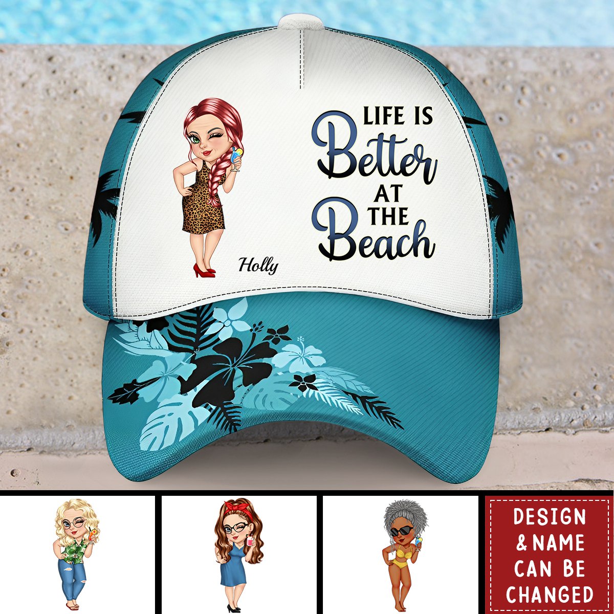 Retired See You At The Beach - Personalized cap