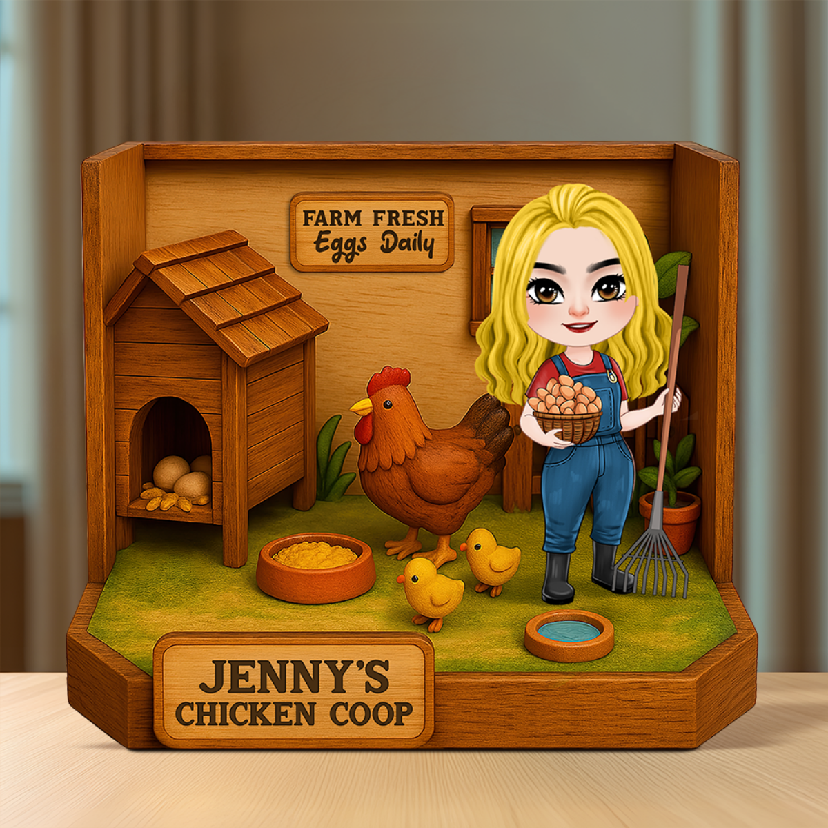 Personalized Gifts For Farmer Plaque Chicken Coop