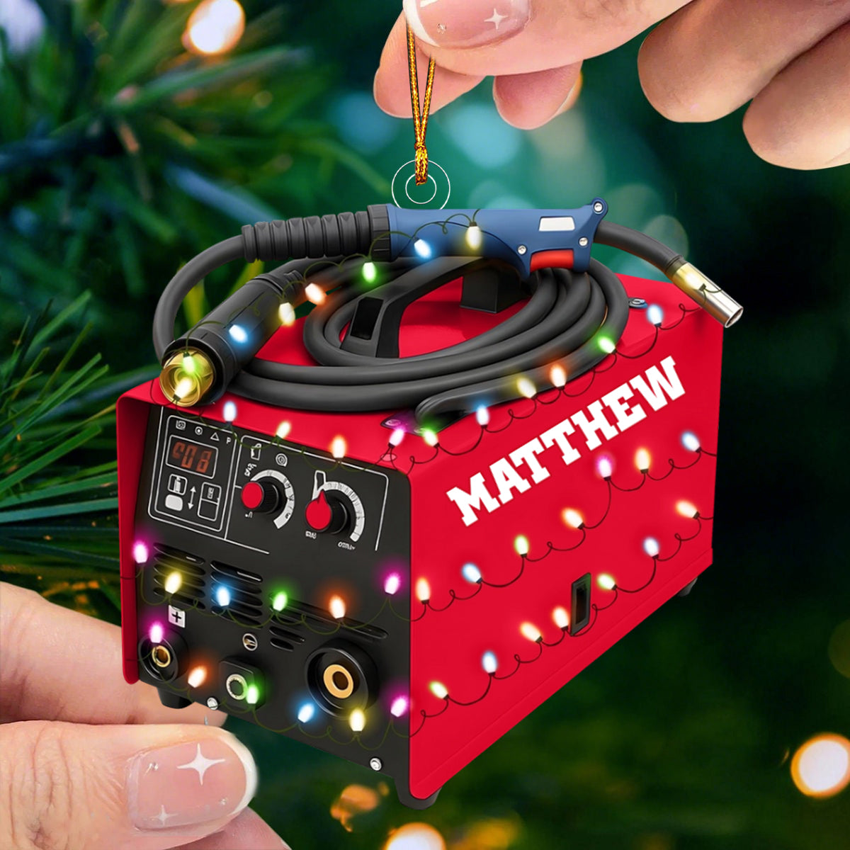 Personalized Welder Ornament,Welding Tool Ornaments for Christmas Tree