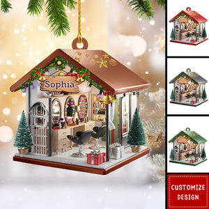 Personalized Hair and makeup salon Ornament