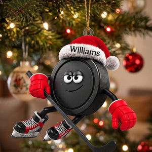 "Hockey Life" – Personalized Christmas Ornament | Custom Ice Hockey Keepsake For Players & Fans