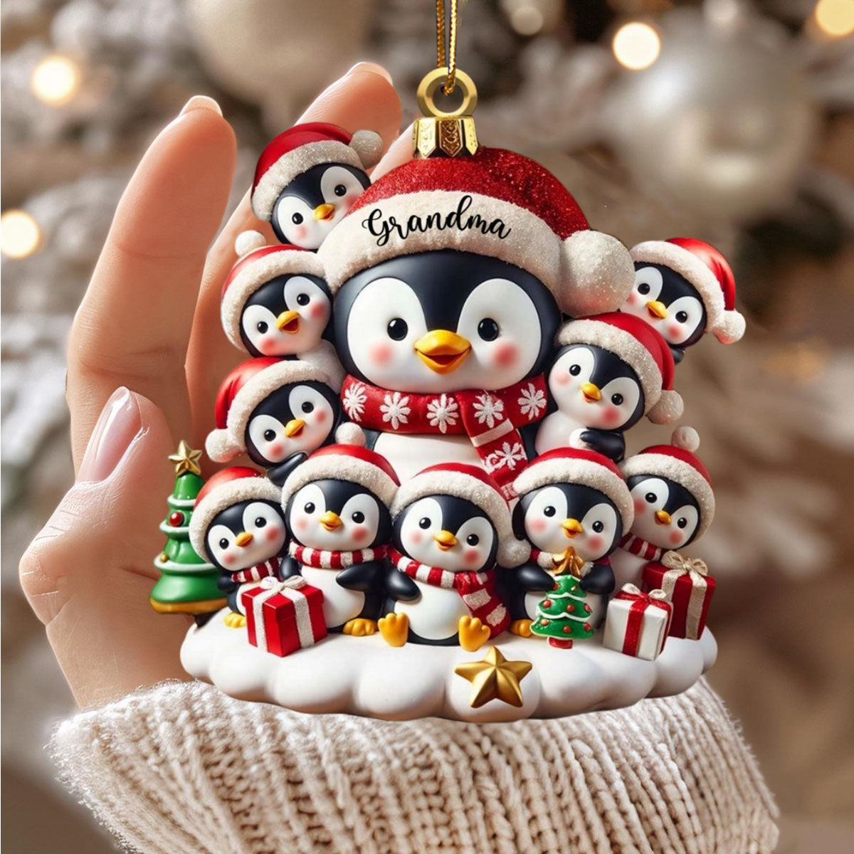Celebrate Family Love - Personalized Custom Acrylic Ornament - Gift For Family And Collectors