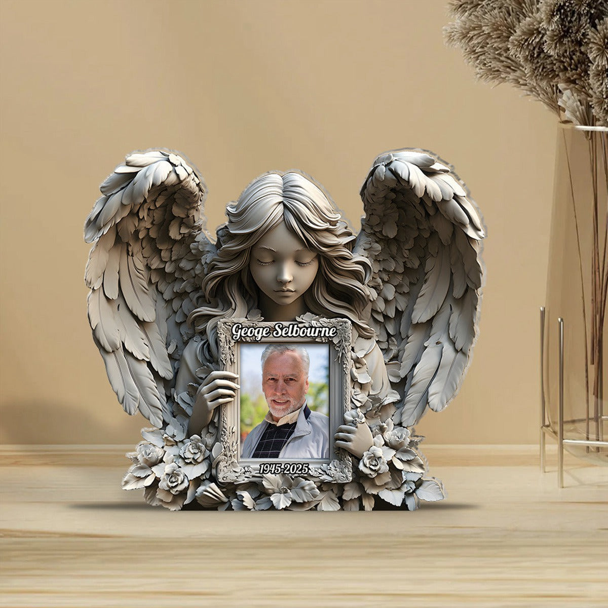Angel Wings - Personalized Memorial Acrylic Plaque