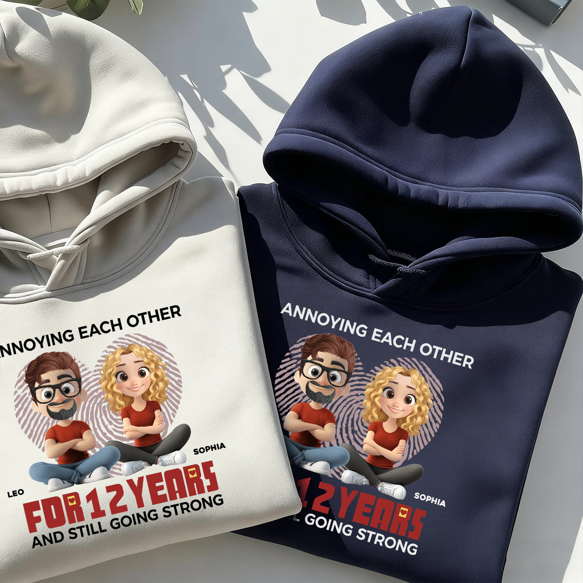 Together, We Make A Perfect Pair - Couple Personalized Pure cotton hoodie