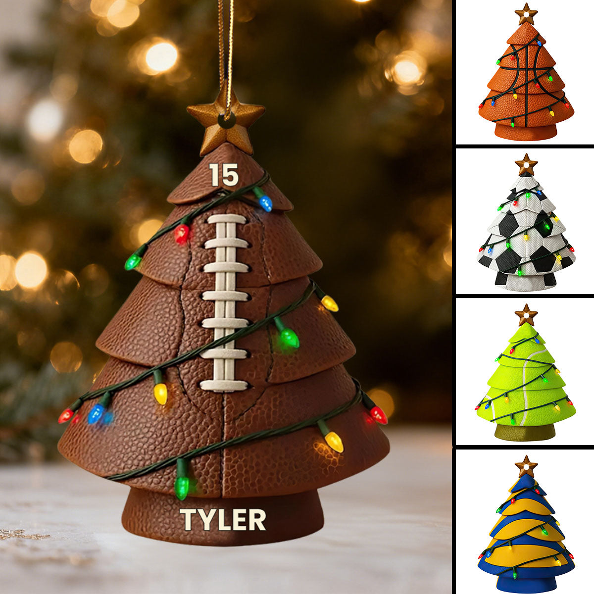 Customizable Christmas Tree, Personalized Custom Acrylic Ornament, Gift For Family and Friends