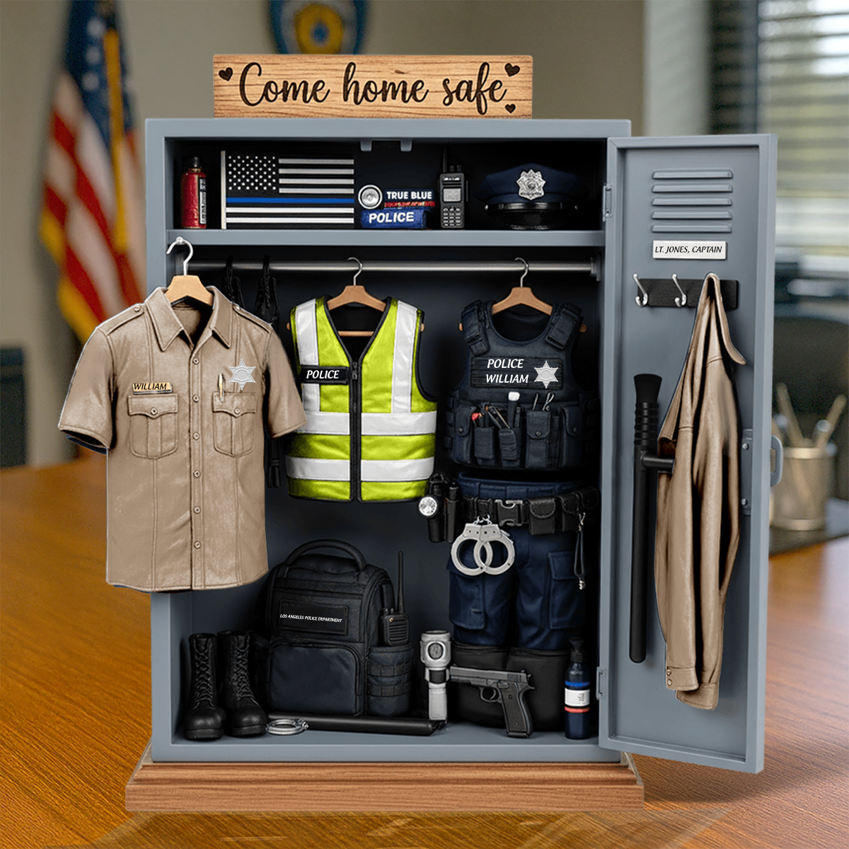 Police Personal Locker Acrylic Plaque Personalized Gifts For Police