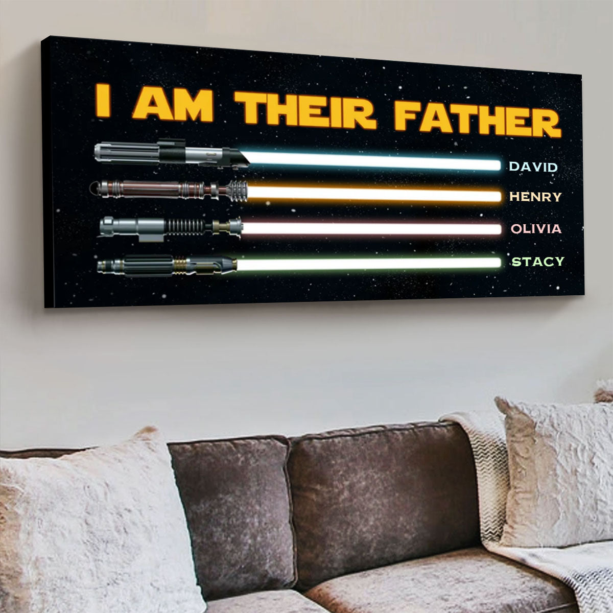 I Am Their Father Personalized Canvas Poster,Father’s Day Gifts