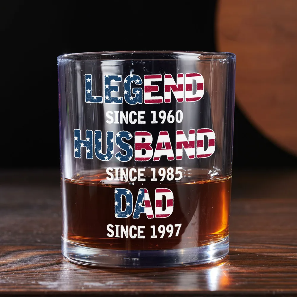 From Legend To Daddy - Personalized Whiskey Glass