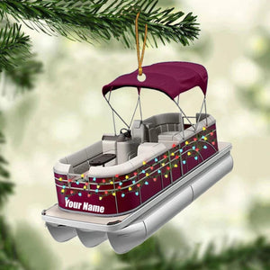 Pontoon Boat Personalized Ornament For Pontoon Lover