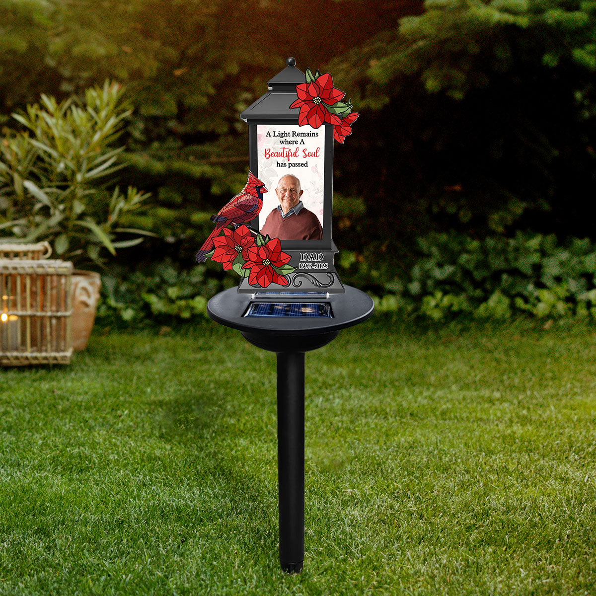 Custom Photo A Light Remains - Personalized Solar Light