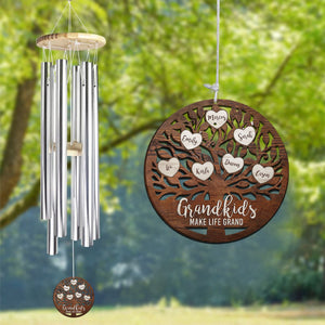 Grandkids Make Life Grand - Personalized Wind Chimes