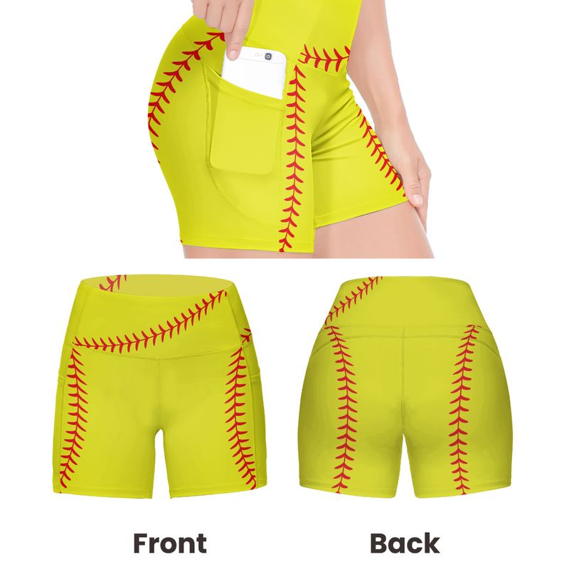 Personalized Women's Workout Shorts  Baseball Softball Football Basketball Lover