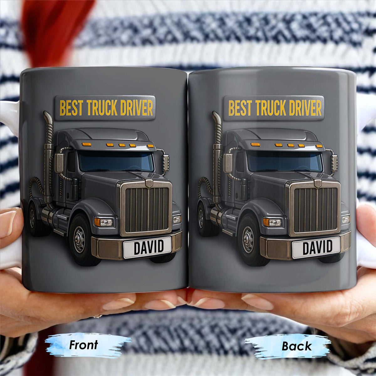 Best Truck Driver Personalized Custom Coffee Mug, Gift For Truck Enthusiasts