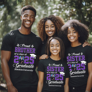 Personalized Graduation Shirts Class of 2025 Family Gifts For Family Member Graduation Shirt Proud Family