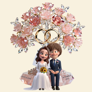 Personalized Acrylic Plaque for Wedding Couples - A Timeless Keepsake of Your Love