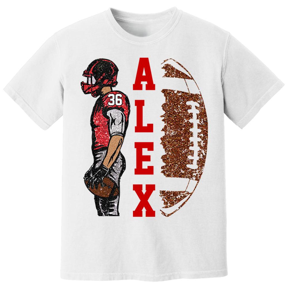 Matching Football Player - Personalized Football T Shirt Football Game Day