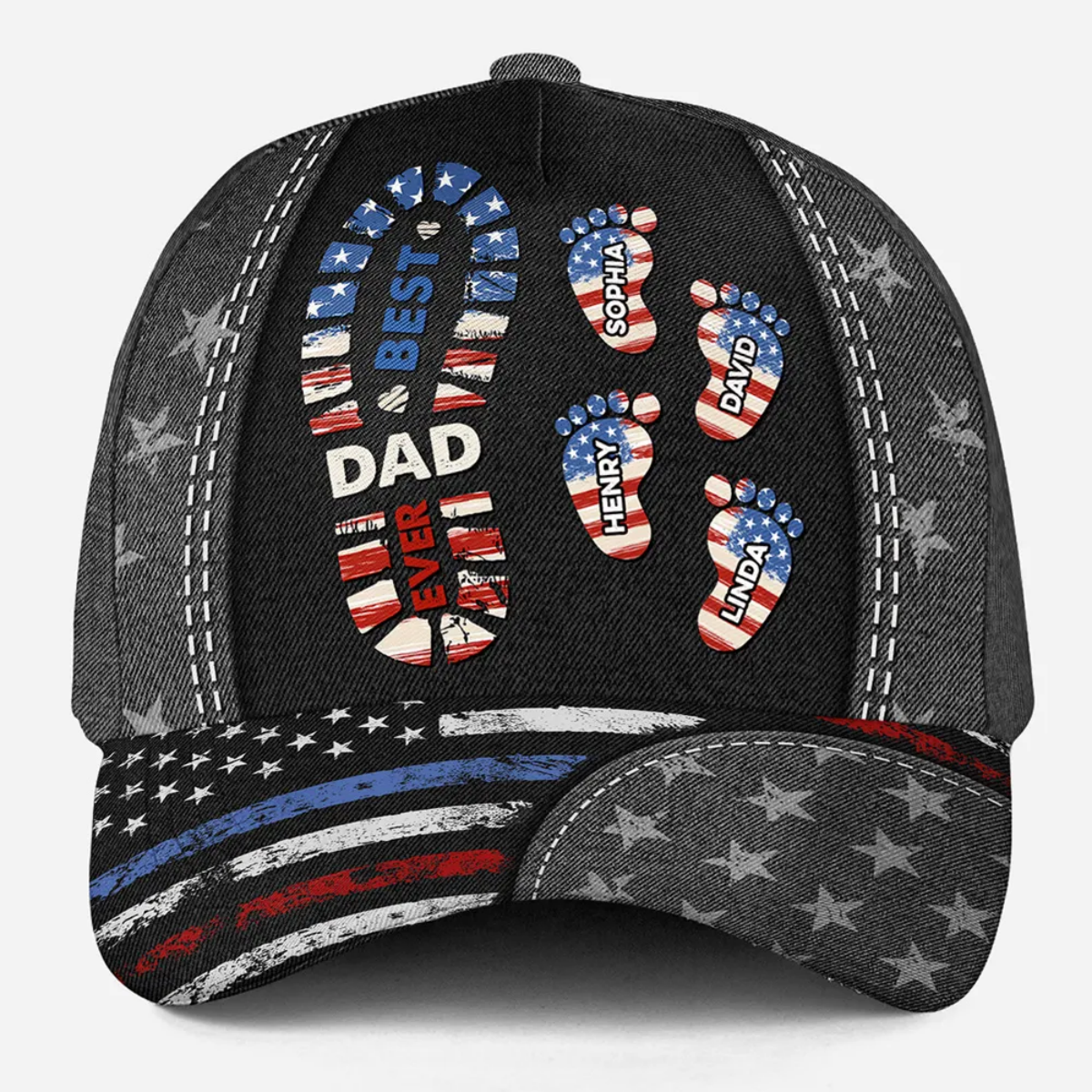 Best Dad Ever - Personalized Custom Classic Cap Gift For Father