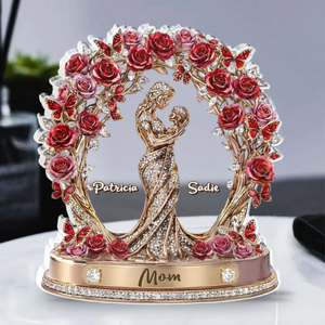 Mom Grandma Love Kids Grandkids-Personalized Acrylic Plaque