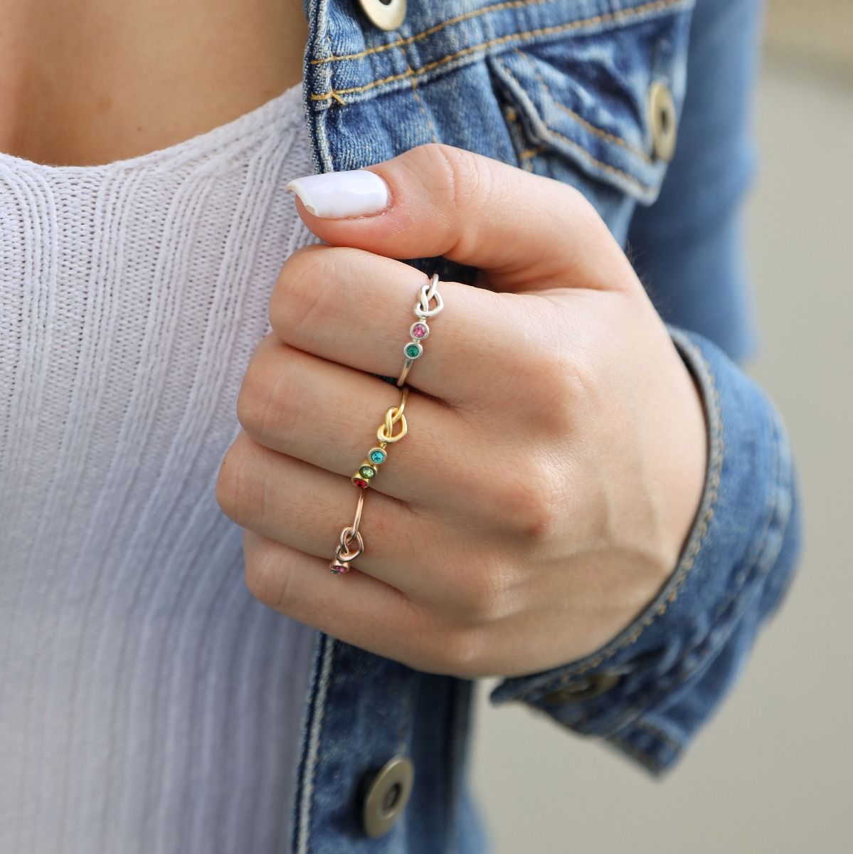 Ties of The Heart Personalized Birthstone Ring