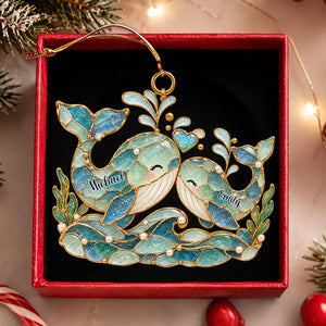 Personalized Ocean Couple Ornament Wedding Christmas Gift For Couples